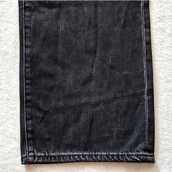 Pistola Super High Rise Straight Cassie Jean Size 32 New Faded Black Distressed - Picture 4 of 12
